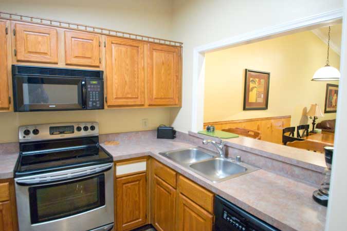 kitchen stove and dual sink