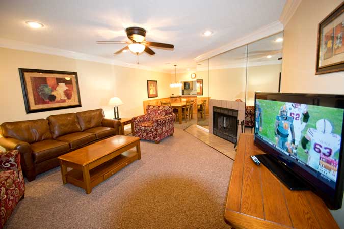 living room, dining room and entertainment center